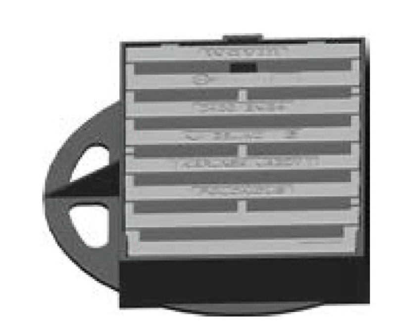 Mříž dešťová litinová Wavin Tegra 600, 420 x 620, zatížení D400 - 40 t