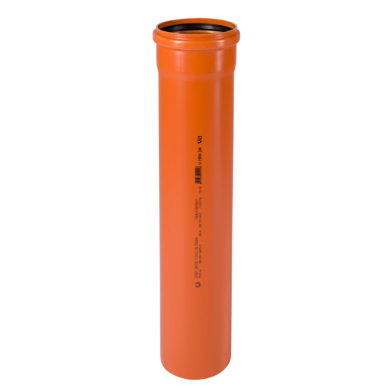 Trubka hrdlová kanalizační PVC Osma KGEM SN4, DN 110 x 3,2 x 3000 mm, oranžová