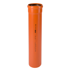 Trubka hrdlová kanalizační PVC Osma KGEM SN4, DN 110 x 3,2 x 3000 mm, oranžová
