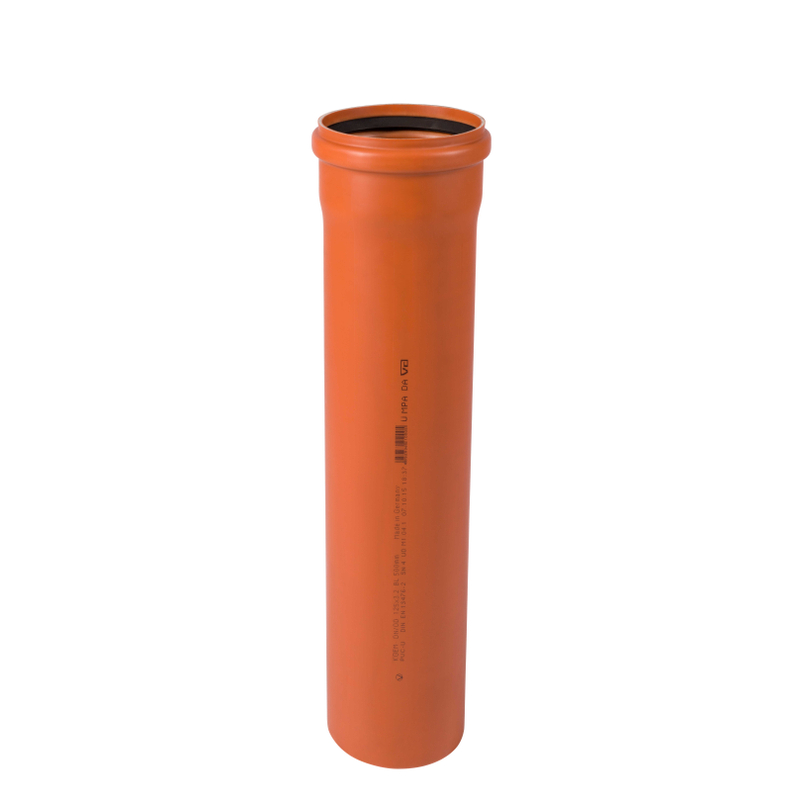 Trubka hrdlová kanalizační PVC Osma KGEM SN4, DN 125 x 3,2 x 2000 mm, oranžová