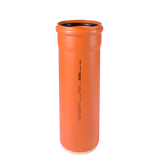 Trubka hrdlová kanalizační PVC Osma KGEM SN4, DN 200 x 4,9 x 500 mm, oranžová