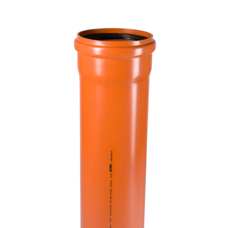 Trubka hrdlová kanalizační PVC Osma KGEM SN4, DN 250 x 6,2 x 2000 mm, oranžová