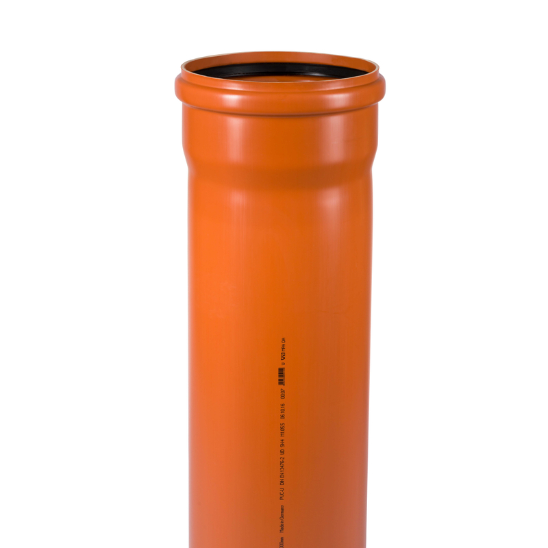 Trubka hrdlová kanalizační PVC Osma KGEM SN4, DN 315 x 7,7 x 2000 mm, oranžová