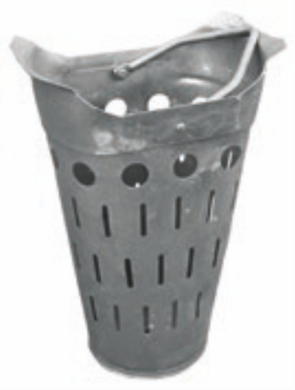 Kalový koš uličních vpustí Kasi pozinkovaný plech, madlo pozinkovaná ocel, pro mříže 300 x 500, v. 325 mm