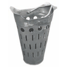 Kalový koš uličních vpustí Kasi pozinkovaný plech, madlo pozinkovaná ocel, pro mříže 300 x 500, v. 325 mm