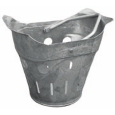 Kalový koš uličních vpustí Kasi pozinkovaný plech, madlo pozinkovaná ocel, pro mříže 300 x 500, v. 275 mm