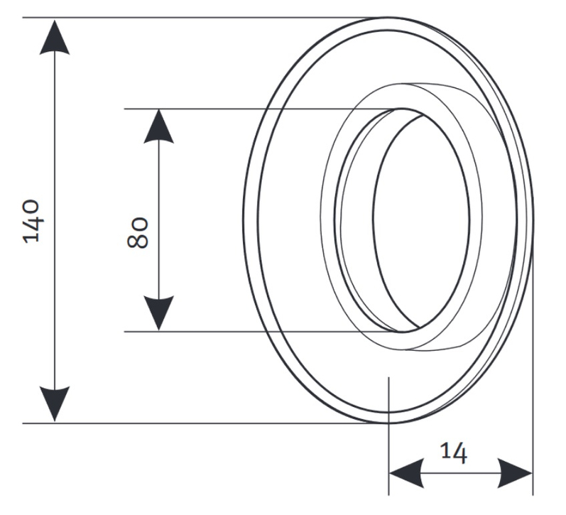 Růžice silikonová Protherm odkouření pr. 80 mm (SR2)