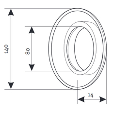 Růžice silikonová Protherm odkouření pr. 80 mm (SR2)