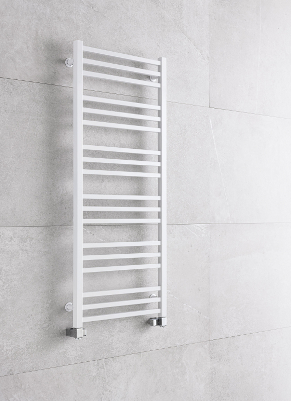 Těleso koupelnové PMH Avento 500 x 1210 mm, 311 W, klasické připojení, Bílá lesklá RAL 9003