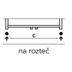 Těleso koupelnové PMH Avento 500 x 1210 mm, 311 W, klasické připojení, Bílá lesklá RAL 9003