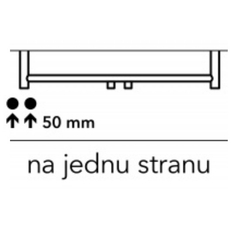 Těleso koupelnové PMH Avento 500 x 1210 mm, 311 W, klasické připojení, Bílá lesklá RAL 9003