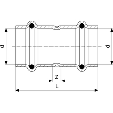 Objímka Viega Sanpress Inox G s SC-Contur 0215 28