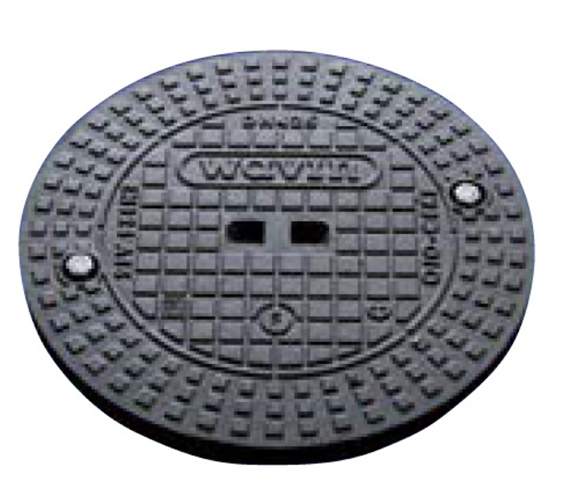 Poklop litinový do šachtové roury Wavin Basic 315, zatížení A15 - 1,5 t