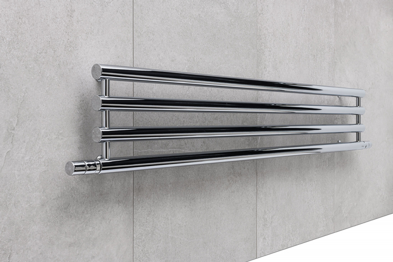 Těleso koupelnové PMH Rosendal 266 x 950 mm, 161 W, klasické připojení, Chrom