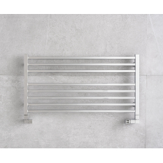 Těleso koupelnové PMH Avento 1210 x 480 mm, horizontální, 287 W, klasické připojení, Kartáčovaná nerez