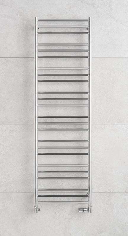 Těleso koupelnové PMH Sorano 600 x 1630 mm, 463 W, klasické připojení, Kartáčovaná nerez