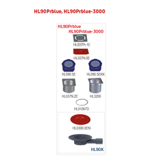 Podlahová vpust HL Hutterer & Lechner, DN40/50 s ležatým odtokem, s izolační přírubou, ZU Primus blue (suchý sifon), plast 123x123mm/nerez 115x115mm. Odpovídá normě ČSN EN 1253-8.