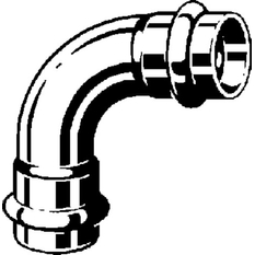 Oblouk&nbsp;90° Viega Prestabo s SC-Contur 1116 28