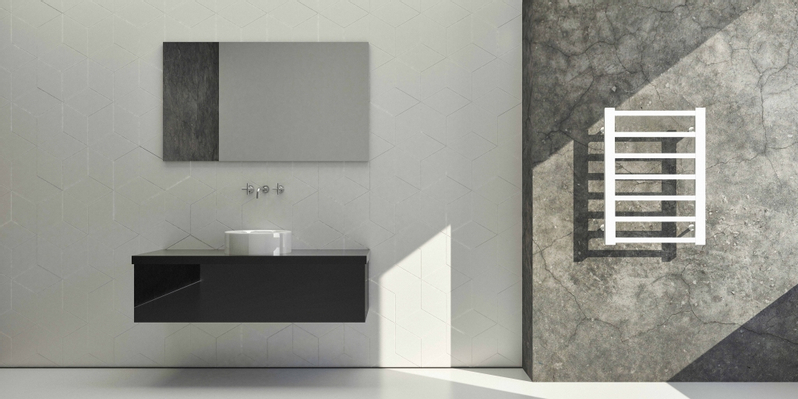 Těleso koupelnové PMH Galeon 500 x 790 mm, 170 W, klasické připojení, Kartáčovaná nerez