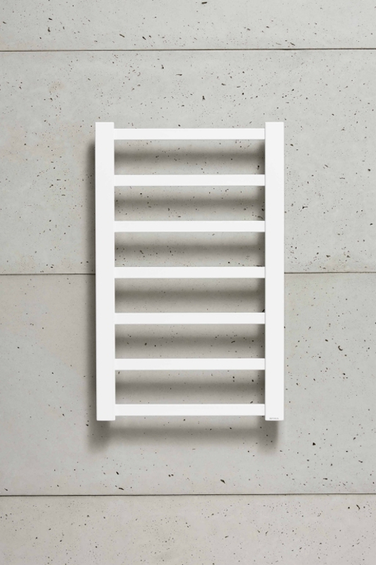 Těleso koupelnové PMH Galeon 500 x 790 mm, 170 W, klasické připojení, Kartáčovaná nerez