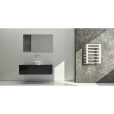 Těleso koupelnové PMH Galeon 500 x 790 mm, 170 W, klasické připojení, Kartáčovaná nerez