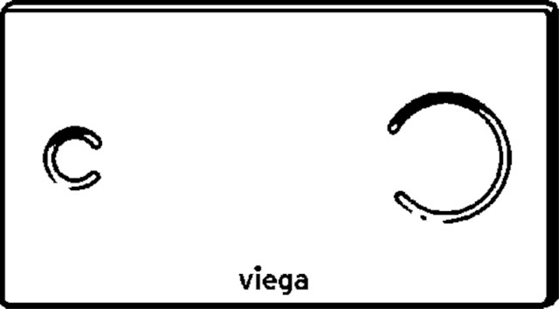 Senzitivní ovládací deska Viega 8352.12 VfM100S 6,5V sklo parsol/černé