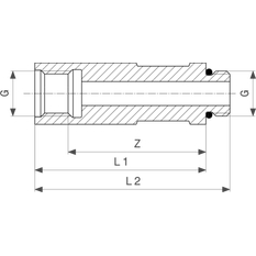 Prodloužení Viega systémové armatury Easytop 2234.5 1/4˝ x 50