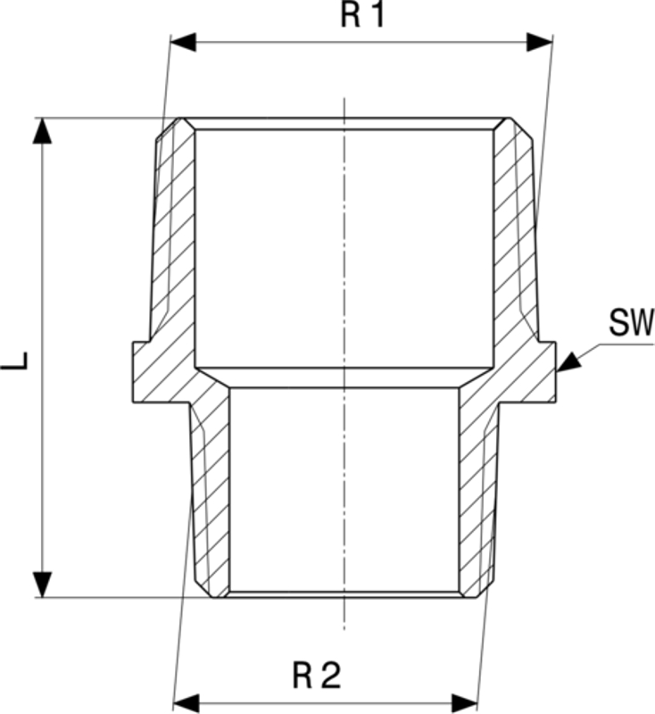 Redukční vsuvka Viega bronz 3245 3/8˝ x 1/4