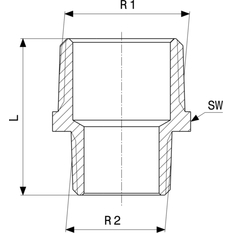 Redukční vsuvka Viega bronz 3245 3/8˝ x 1/4