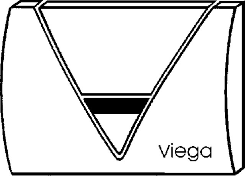 Krycí deska Viega 8128.46 150 x 135 pochromovaná mosaz