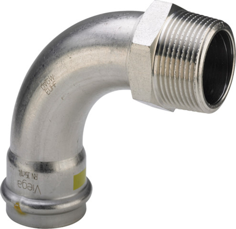 Přechodový oblouk 90° Viega Sanpress Inox G s SC-Contur 0214 28 x 1˝