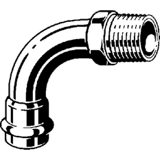 Přechodový oblouk 90° Viega Sanpress Inox G s SC-Contur 0214 28 x 1˝