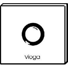 Krycí deska Viega 8351.8 150 x 140 sklo parsol/černé
