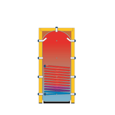 Akumulační nádoba otopné vody - s jedním integrovaným výměníkem - 5055l IVAR.PUFFER PSR 5000