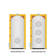 Ohřívač vody zásobníkový pro přípravu TV - s možností instalace topných vložek - 2959l (SMALVER) IVAR.EUROTANK VS1 3000