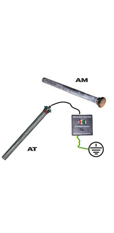 Ochranná anoda z hořčíkové slitiny s pozink. zátkou a  kontr.  zařízením - 5/4˝x700mm, pr. 32mm IVAR.AT2