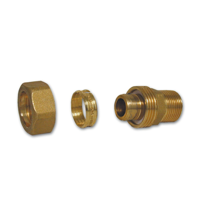 Set svěrného šroubení s vsuvkou - na potrubí PEX - 25x2,3 - 3/4˝M IVAR.RP 731