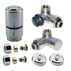 KIT klasik koupelnový OPTIMA - úhlový - 1/2˝xM24, ALPEX 16x2mm, inox IVAR.DV 016028/1