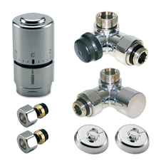 KIT klasik koupelnový OPTIMA - úhlový - 1/2˝xM24, ALPEX 16x2mm, inox IVAR.DV 016028/1