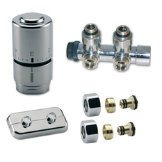 KIT kompaktní koupelnový OPTIMA - 1/2˝xM24, ALPEX 16x2mm, rohový, inox IVAR.KIT DV 10416
