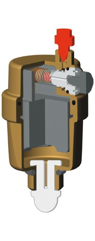 Automatický odvzdušňovací ventil - 1/2˝, nikl IVAR.VARIA