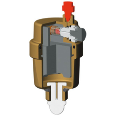 Automatický odvzdušňovací ventil - 1/2˝, nikl IVAR.VARIA