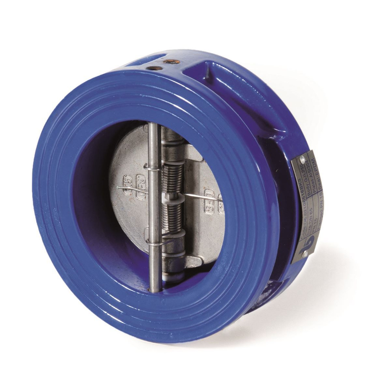 Mezipřírubová motýlová zpětná klapka - série D6 - DN 125, L=70mm, -20°C až +100°C BRA.D6.021