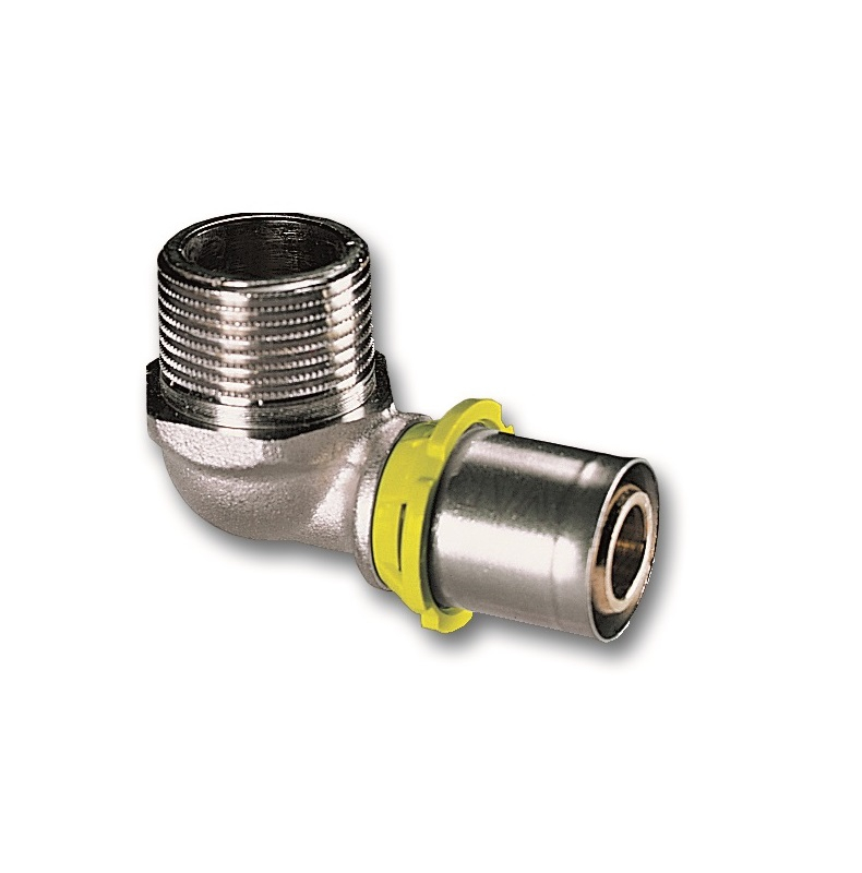 Koleno PRESS-GAS 90° - závit vnější - 3/4˝Mx26 IVAR.PT 5711-GAS