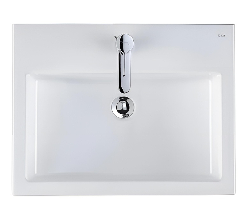 Umyvadlo s otvorem Kolo Twins, 60 x 46 cm, bílá