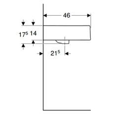 Umyvadlo s otvorem Kolo Twins, 60 x 46 cm, bílá