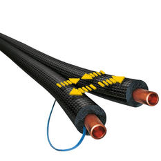 Trubka měděná izolovaná dvojitá Armacell Armaflex DuoSolar CU průměr trubky 12 mm, tloušťka izolace 14 mm, délka 25m, černá