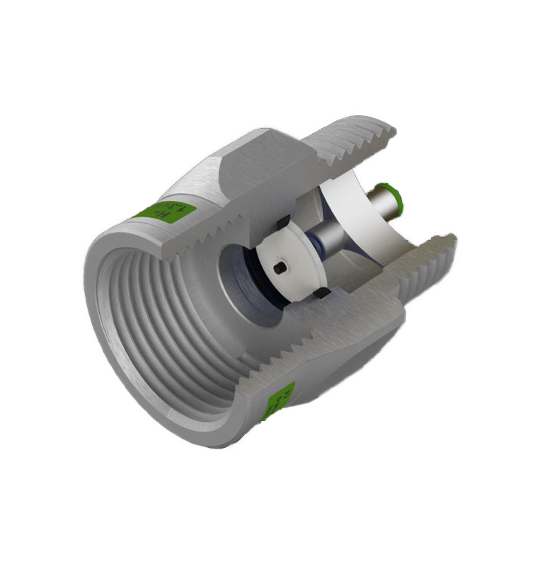 Bezpečnostní nadprůtoková pojistka GST typ L-MF - 3/4˝MF, 4m3/h IVAR.GST-L-MF