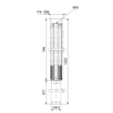 Čerpadlo ponorné Grundfos SP77- 2 Rp5 6˝3X380-415/50 7.5kW