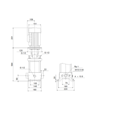 Čerpadlo odstředivé Grundfos CR1-21 A-A-A-E-HQQE 3x230/400 50HZ